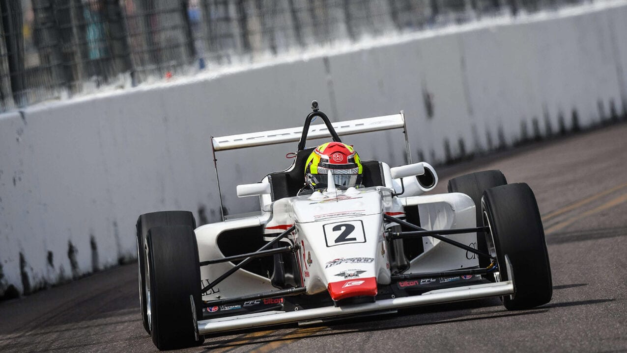 Thomas Nepveu en piste sur le célèbre circuit d’Indianapolis