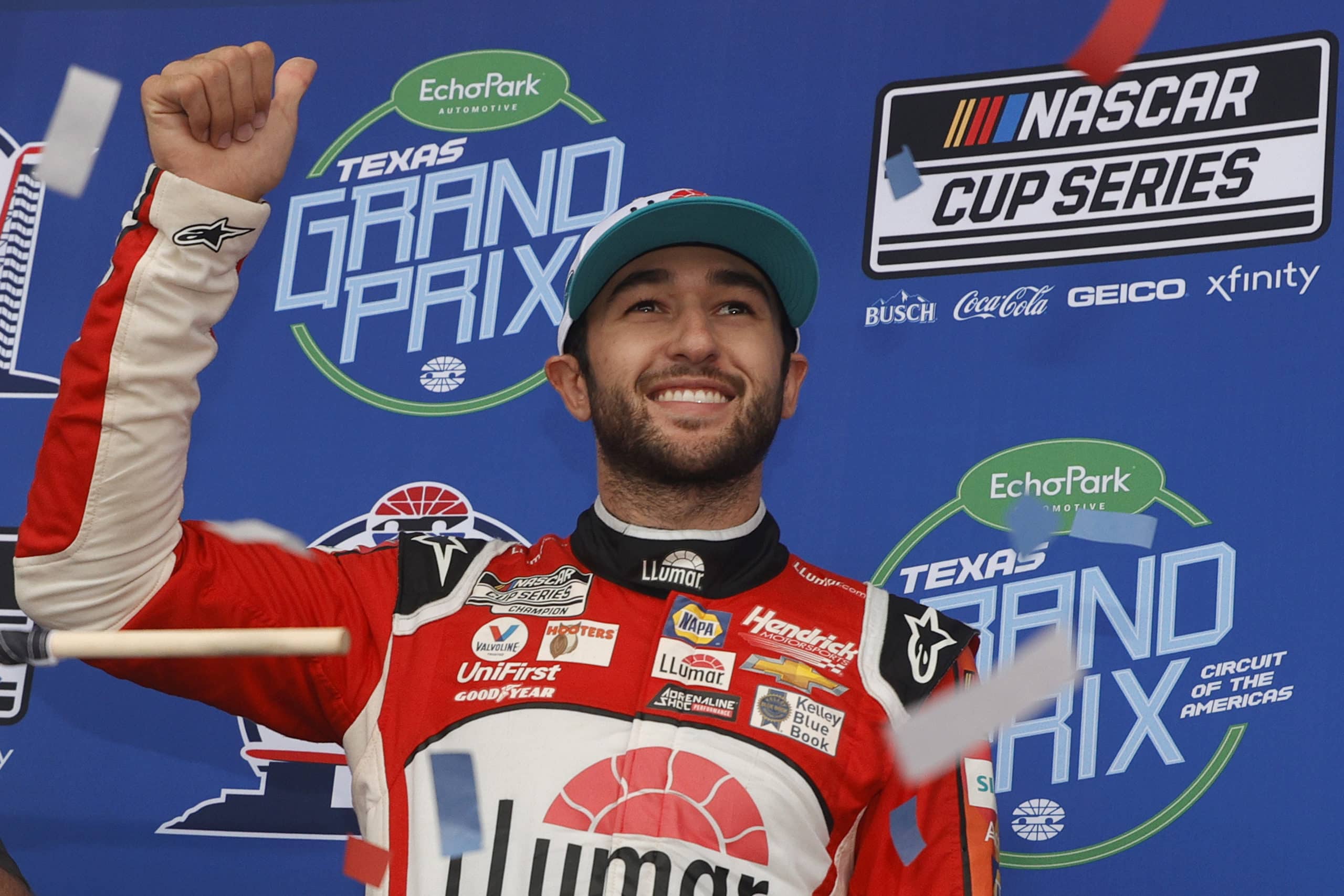 Chase Elliott danse sous la pluie