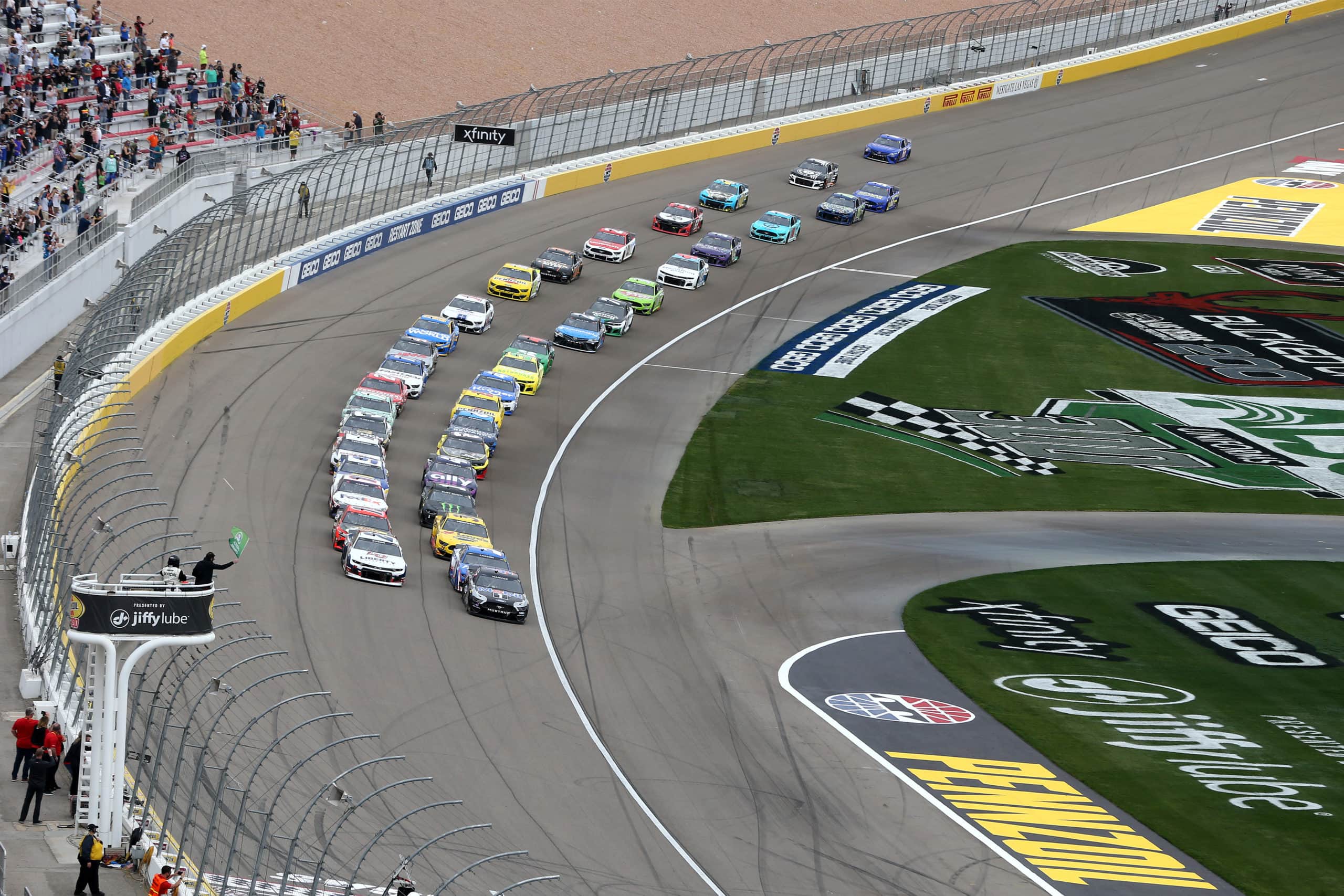 La grille de départ des Pennzoil 400