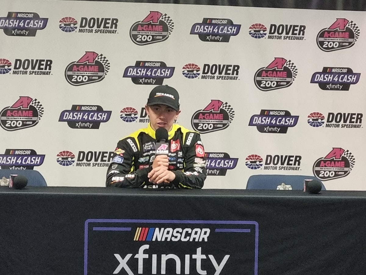 Brandon Jones Pole Position Dover