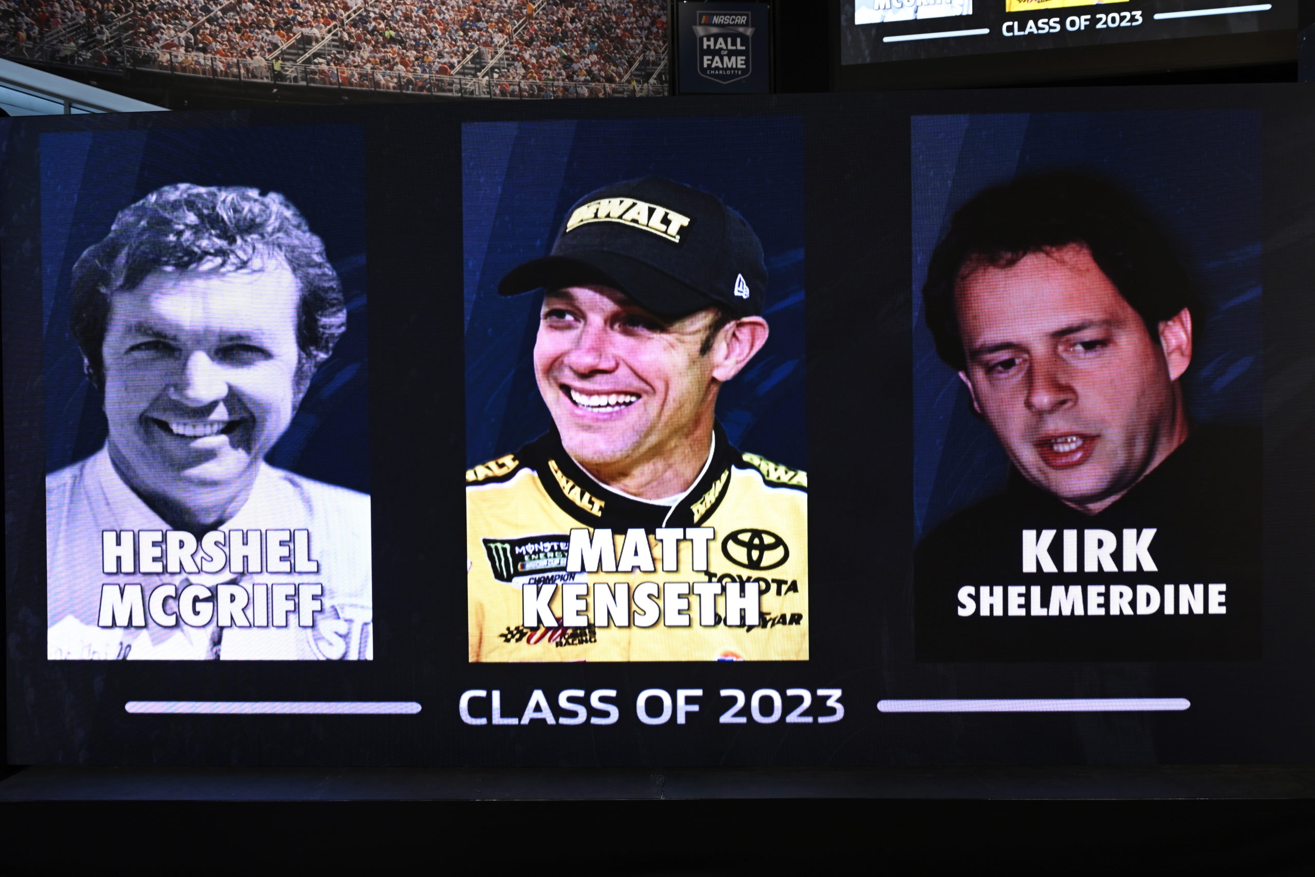 Kenseth, Shelmerdine et McGriff au Hall of Fame