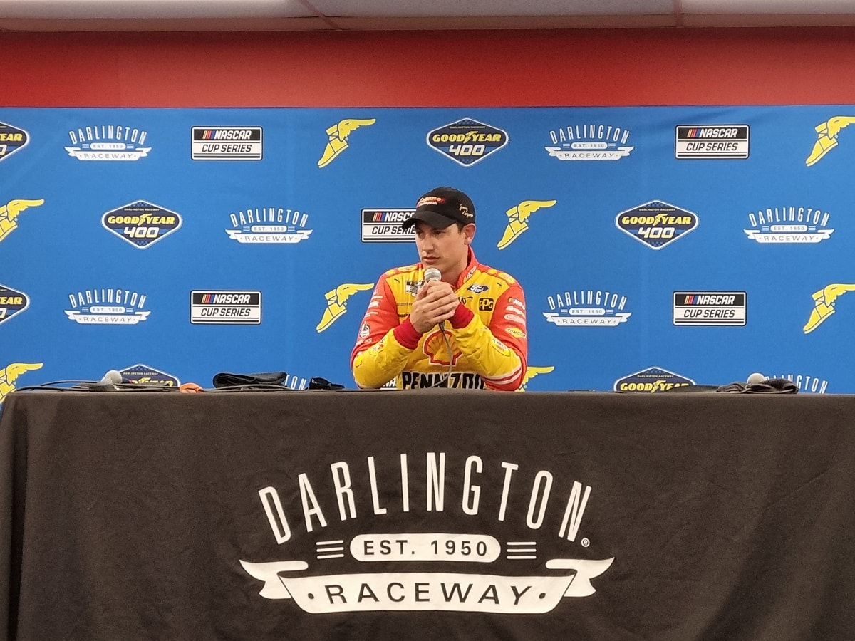 Joey Logano Pole Position Darlington