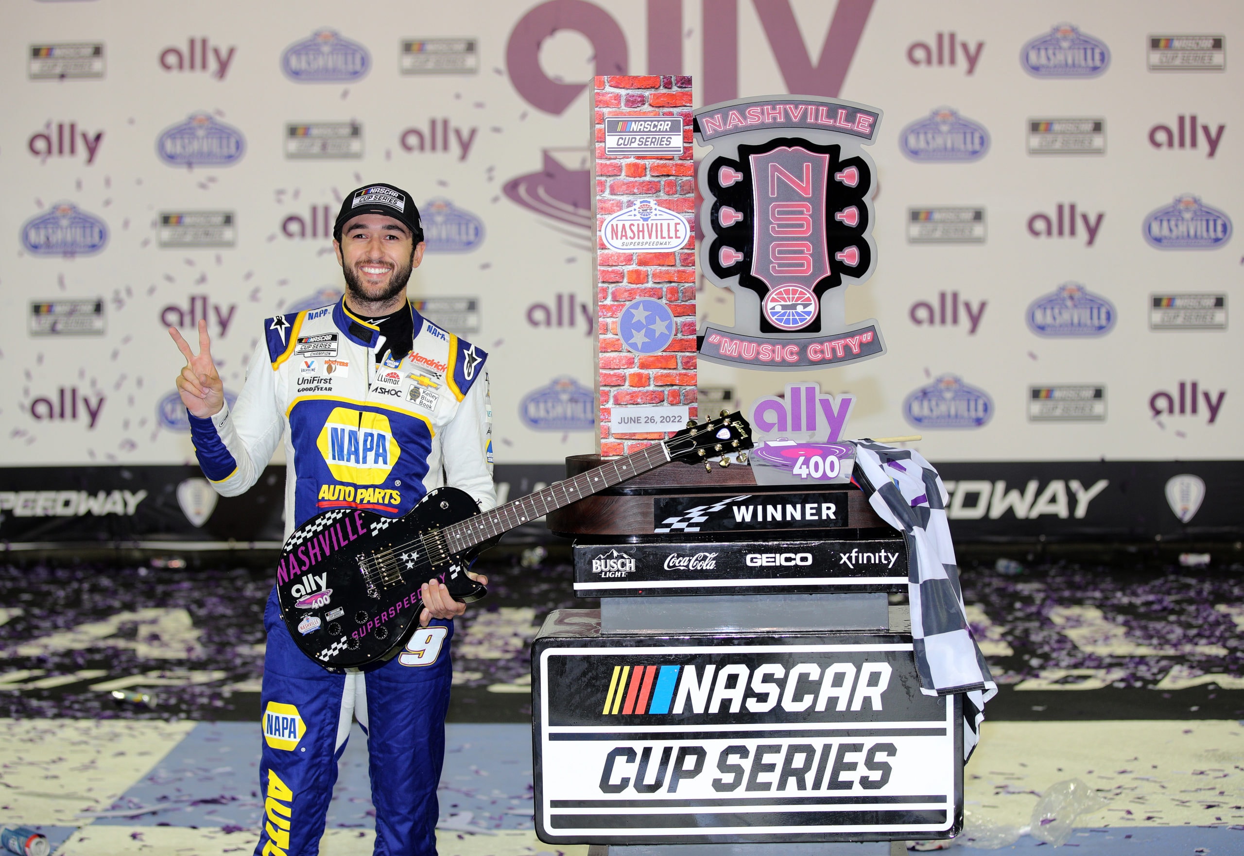 Chase Elliott victorieux à Nashville