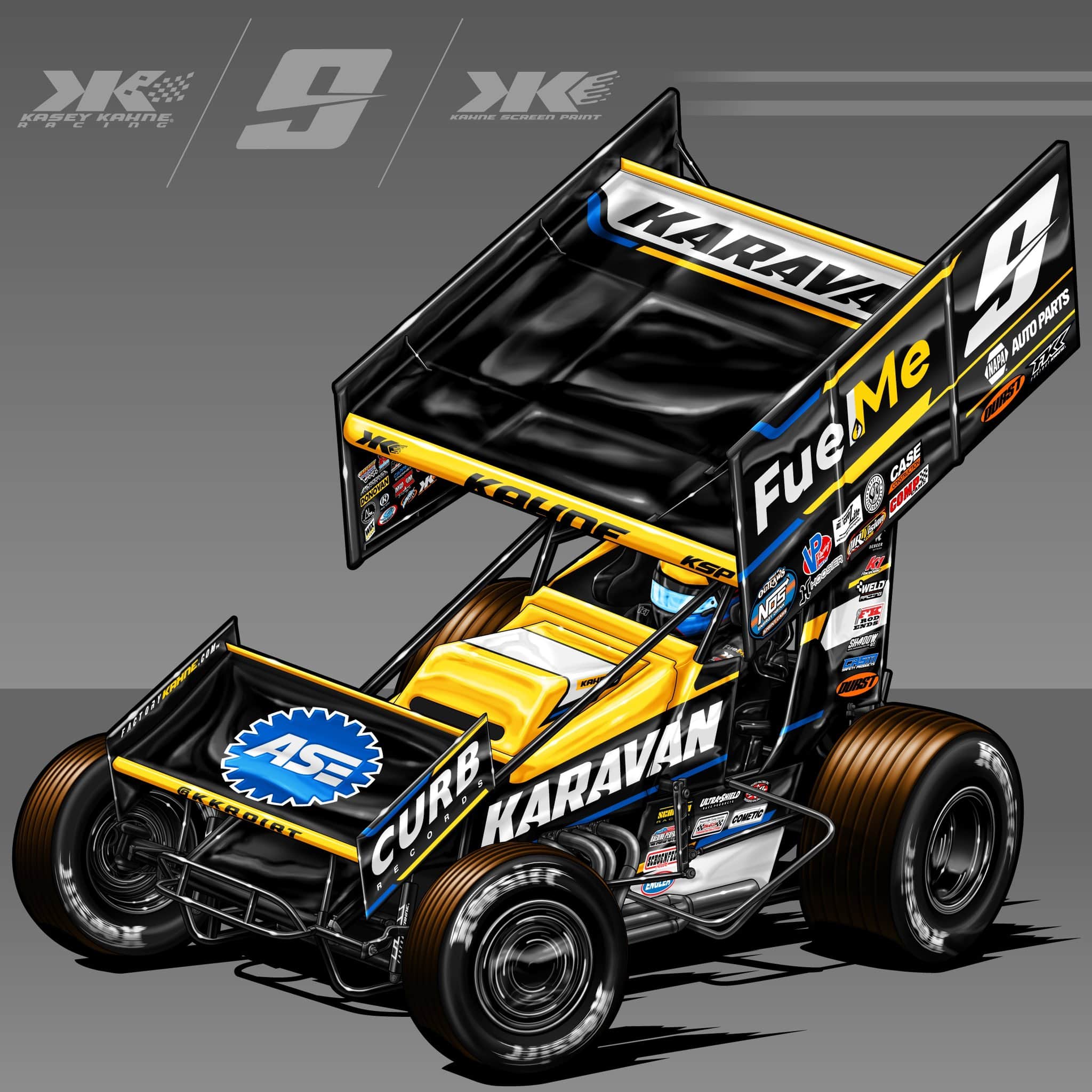 Kasey Kahne à plein temps en World of Outlaws en 2023 World of Outlaws