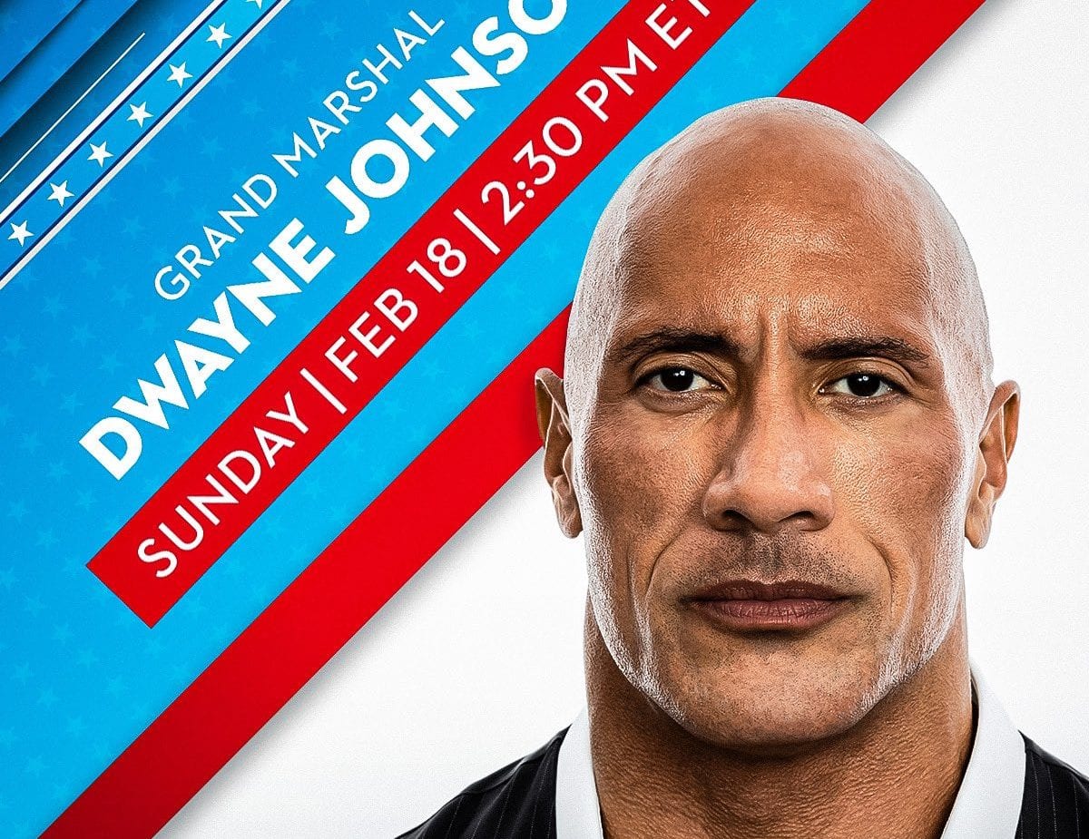 Dwayne ‘The Rock’ Johnson Grand Marshal des Daytona 500 NASCAR Cup Series