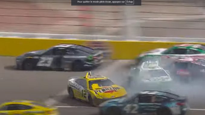 Accident Bubba Wallace et Ryan Blaney