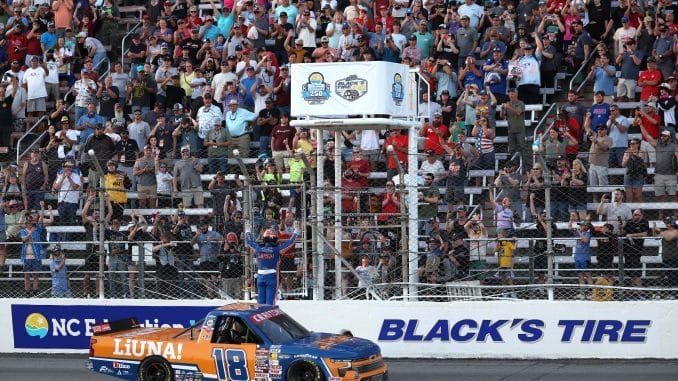 Tyler Ankrum Victoire NASCAR Truck Series Rockingham