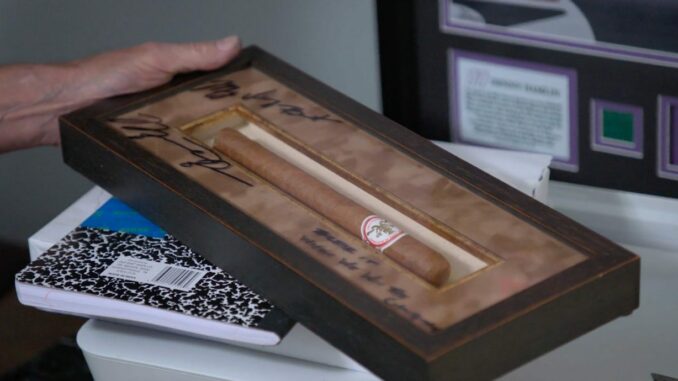Denny Hamlin Cigar Michael Jordan